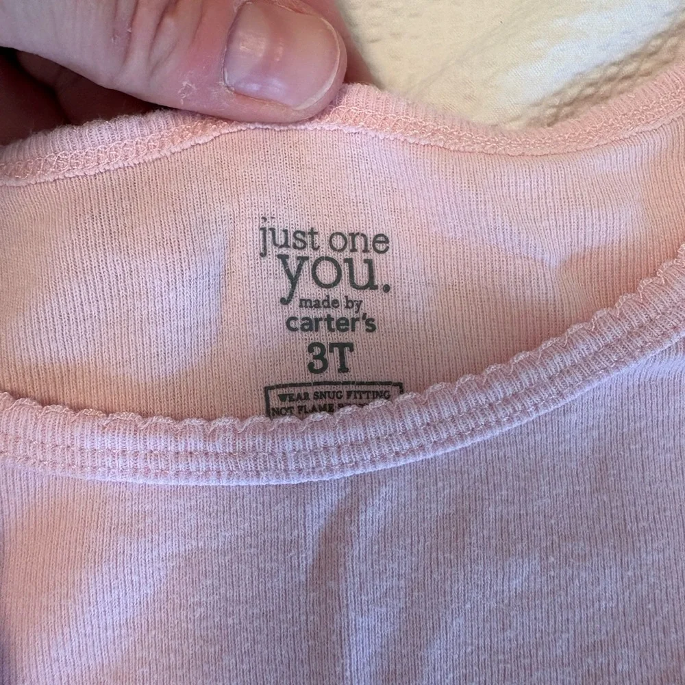 Carter's Pink Santa Holiday Pajama Set